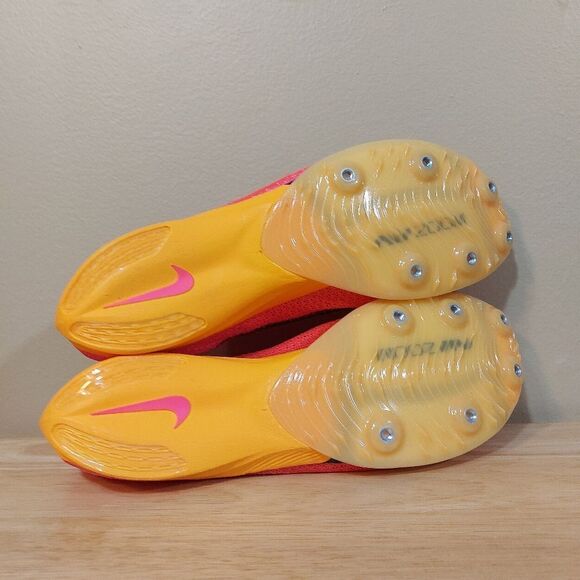 Nike Air Zoom Victory Track Spikes Hyper Pink Orange CD4385-600 Men's Size 9.5 - Picture 6 of 7